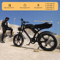 Movcan V30 Electric Bike for Adult, 1000W 20" Fat Tire 48V 15.6AH Removable Battery, 28MPH 7-Speed Disc Brake Off Road Mountain Ebike UL2849
